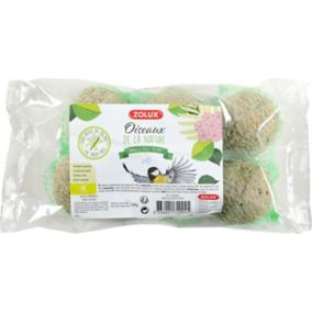 Boules de graisse 90g Zolux x6 pour oiseaux