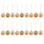 Boules de noël doré 60 mm (18 pièces)