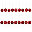 Boules de noël rouge 60 mm (18 pièces)