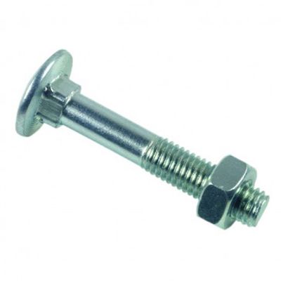 Boulon LENNIE TRCC tête ronde collet carré M7x35 zingué blanc - boîte de 100 - BTRCC0703502B