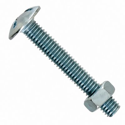 Boulon poêlier acier zingué M4x30 VYNEX sachet de 15 pièces