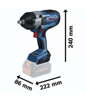 Boulonneuse 18V GDS 18V-1000 Professional + 2 batteries Procore 8 Ah + chargeur + L-BOXX 136 - BOSCH - 06019J8302
