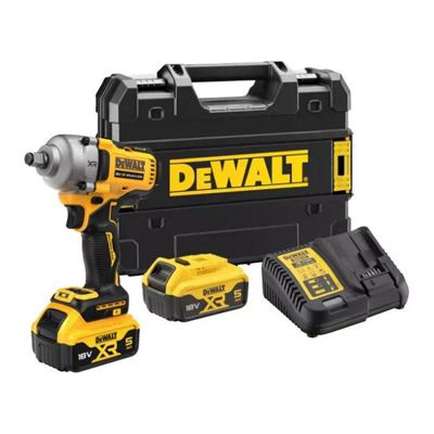 Boulonneuse à chocs 1/2" compacte XR 18V 5,0Ah - DCF892P2T-QW - coffret TSTAK avec 2 batteries et chargeur