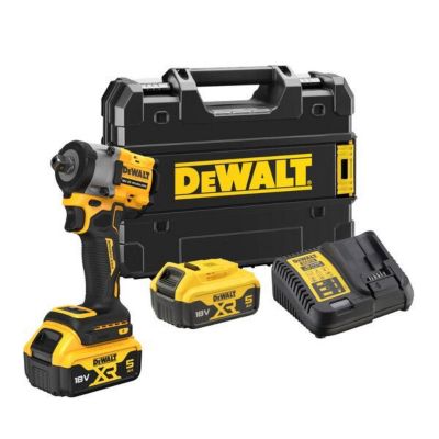 Boulonneuse à chocs 1/2' XR 18V Brushless 406Nm + 2 batteries 18V 5Ah + chargeur + coffret TSTAK-DCF922P2T-QW