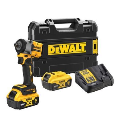 Boulonneuse à chocs 1/2" XR 18V Li-ion brushless DCF922P2T avec 2 batteries 5,0 Ah, chargeur et coffret TSTAK.