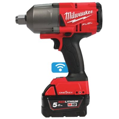 Boulonneuse à chocs 18V M18 ONEFHIWF34 502X + 2 batteries 5Ah + chargeur + HD BOX MILWAUKEE TOOL 4933459730