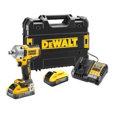 Boulonneuse à chocs 18V Powerstack 812Nm 1/2" (2x5,0 Ah) en TSTAK - DEWALT DCF891H2T