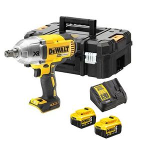 Boulonneuse à chocs 18V XR + 2 batteries 5 Ah + chargeur en coffret T-STAK - DEWALT - DCF899P2-QW