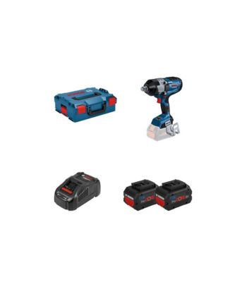 Boulonneuse GDS 18V-1600 HC 3/4" - kit 2 batteries 18V 8 Ah, chargeur rapide, L-BOXX - 06019M1002