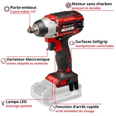 Boulonneuse sans fil Einhell IMPAXXO 18/230 SOLO 18V ( sans batterie)