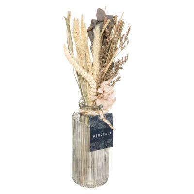Bouquet de fleurs séchées "Wonder" H28cm - ATMOSPHERA CREATEUR D'INTERIEUR