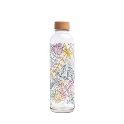 Excelsa Ocean Bouteille En Verre Multicolore 1 Litre - Décor Océan - Lave-Vaisselle