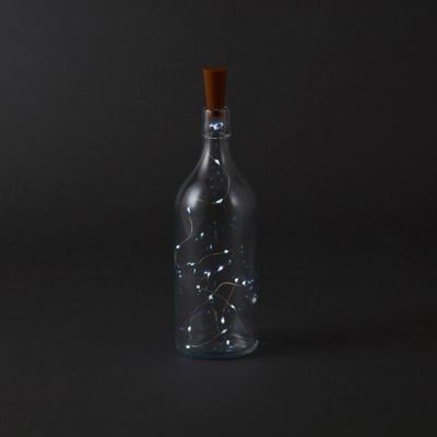 Bouteille avec guirlande 20 LEDs intérieur