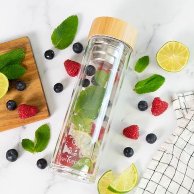 Bouteille avec infuseur pour eaux aromatisées maison Véritable®