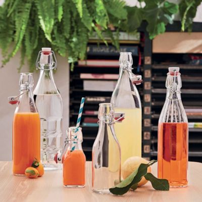Bouteille en verre transparent - Bouchon Swing