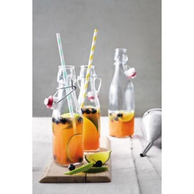 Bouteille en verre transparent - Bouchon Swing