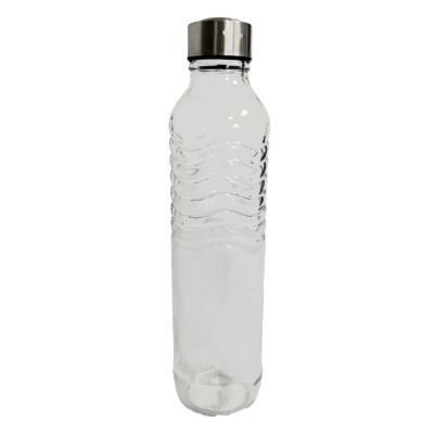 Bouteille en verre transparent H. 29 cm Guy Levasseur
