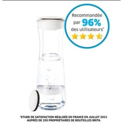 Bouteille et carafe filtrante Brita Bouteille filtrante blanc graphite - 1 filtre MicroDisc inclus