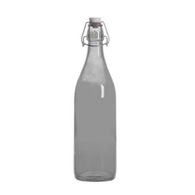Bouteille à limonade avec son bouchon mécanique 1 l gris fumé