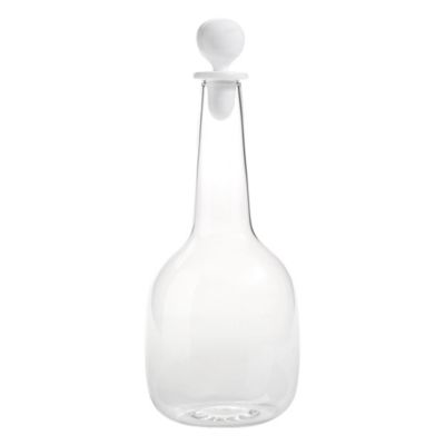 Bouteille Zafferano Bilia En Verre Borosilicaté Blanc Faite À La Main, Design Élégant Et Minimaliste