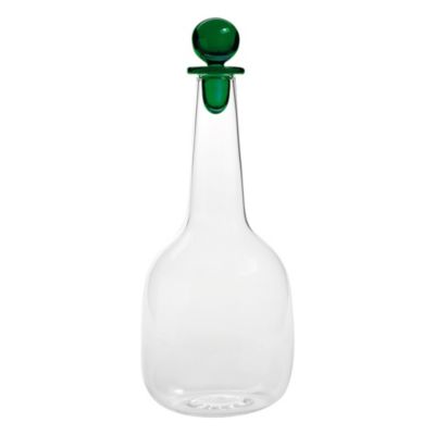 Bouteille Zafferano Bilia En Verre Borosilicate Vert, Fabriquée À La Main, Design Minimaliste Élégant Pour La Table