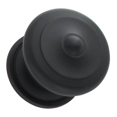 Bouton Boule de porte d'entrée rustique noir mat