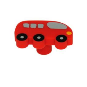 Bouton bus silicone rouge Ø50mm