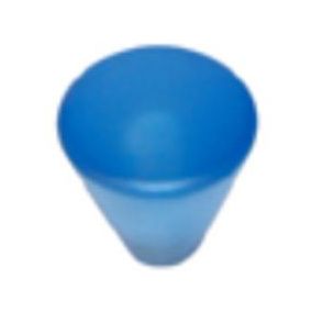 Bouton cône plastique bleu