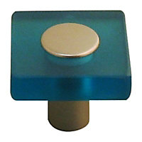 Bouton de meuble acrylique Colours Minéo atoll Ø30 mm