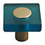Bouton de meuble acrylique Colours Minéo atoll Ø30 mm