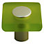 Bouton de meuble acrylique Colours Minéo chlorophylle Ø30 mm