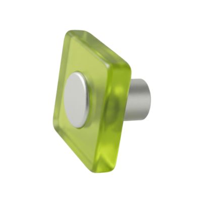 Bouton de meuble acrylique Colours Minéo chlorophylle Ø30 mm