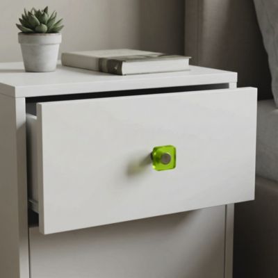 Bouton de meuble acrylique Colours Minéo chlorophylle Ø30 mm