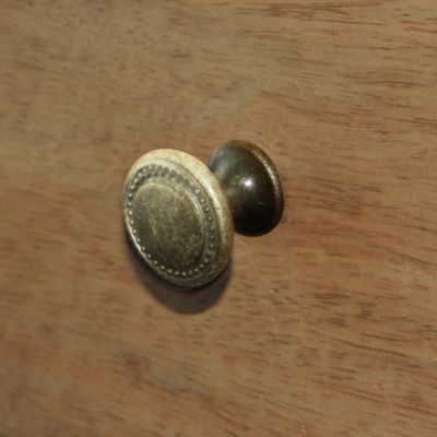 Bouton de meuble arrondi Azereg or ⌀.25mm x L.25mm