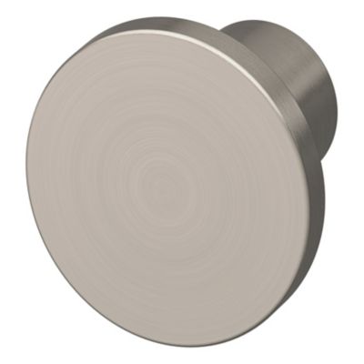 Bouton de meuble arrondi Dotz GoodHome effet nickel Ø3cm x H.2.4cm ...