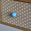 Bouton de meuble arrondi Ferel bleu clair Ø2.7cm x P.2.9cm