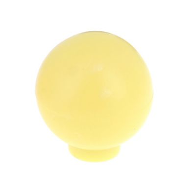 Bouton de meuble arrondi Ferel mat jaune Ø2.7cm x P.2.9cm