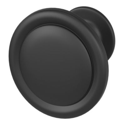 Bouton de meuble arrondi Kilhog GoodHome noir Ø3.1cm x P.2.5cm