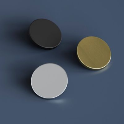 Bouton de meuble arrondi Minzh noir ⌀.35mm x L.35mm