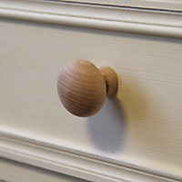 Bouton de meuble arrondi Pine naturel Ø3.3 cm