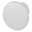 Bouton de meuble arrondi Primel GoodHome mat blanc Ø2.9cm x l.2.9cm x H.2.1cm x P.2.1cm
