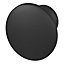 Bouton de meuble arrondi Primel GoodHome mat noir Ø2.9 x l.2,9 mm x h. 2.1 cm