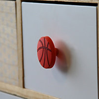 Bouton de meuble ballon de basket GoodHome Ø4,6 x P.2,3 cm