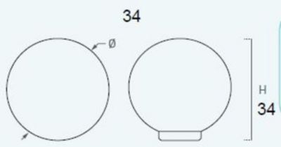 Bouton de meuble   boule abs diamètre 34 mm blanc brillant lot de 50 piéces