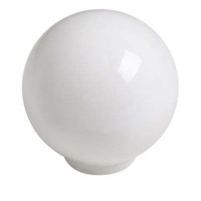 Bouton de meuble   boule abs diamètre 34 mm blanc brillant lot de 50 piéces