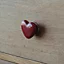 Bouton de meuble cœur enfant Edern rouge l.4.3cm x H.3.8cm x P.2.2cm