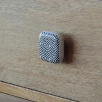 Bouton de meuble carré Beloen multicolore L.41 x l. 41mm