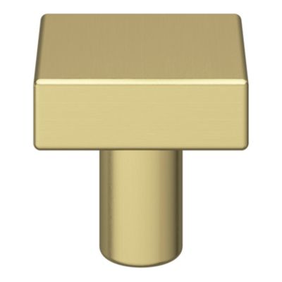 Bouton de meuble carré GoodHome Skej or Ø3cm x l.3cm x h. 3cm x p.3cm
