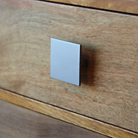 Bouton de meuble carré Maden gris L.54 x l. 54mm