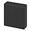 Bouton de meuble Carré Skej GoodHome mat noir Ø3 cm